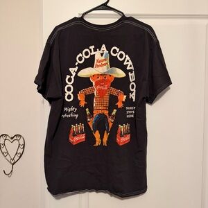 Coca Cola Cowboy Black Tee